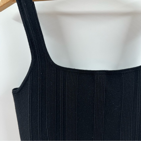 Calvin Klein Jeans Black Ribbed Tank Top – Size Small (Fits Like Medium) - Picture 3 of 5